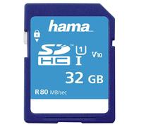 32GB C10 UHS-I SDHC , 80MB/S, Vuoto Media Flash Memoria Tipo Scheda, U Per Hama