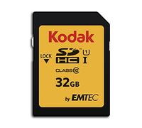 32GB Scheda SD Kodak SDHC classe 10 Gold+ UHS-I U1 Ka.Blist [EKMSD32GHC10K]
