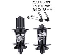 32H 5 Cuscinetti Mozzo MTB A Sgancio Rapido/freno A Disco Perno Passante