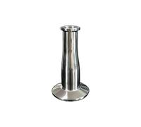 32mm 1.25" x 25mm 1" Pipe OD 1.5" Tri Clamp x 0.75" Tri-Clamp SUS 304 Stainless Reducer Fitting