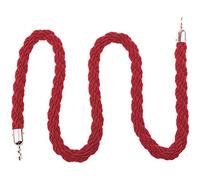 32mm Hemp Twisted Nylon Crowd Control Rope,9.84ft/13.1ft/16.4ft Long Barrier Rope, Hotel Bank Ticket Window Queue Divider(Red,3m/9.84ft)