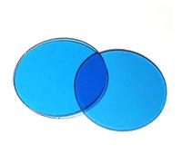 32mm Verde Blu Giallo Bianco Microscopia Microscopio Biologico Filtro Composto for Condensatore (Color : Blue Transparent)