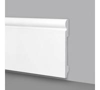32mt di Battiscopa in polimeri ducale barocco 120x16mm C283 bianco