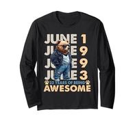 32nd Birthday Bear Legends June 1993 32 Years Old For Mens Maglia a Manica