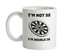 32nd Compleanno Freccette - Tazza IN Ceramica - Trenta Due 32 Regalo Anni