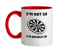32nd Compleanno Freccette - Tazza IN Ceramica - Trenta Due 32 Regalo Anni
