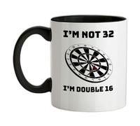32nd Compleanno Freccette - Tazza IN Ceramica - Trenta Due 32 Regalo Anni