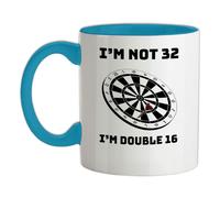 32nd Compleanno Freccette - Tazza IN Ceramica - Trenta Due 32 Regalo Anni
