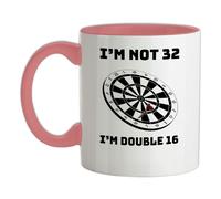 32nd Compleanno Freccette - Tazza IN Ceramica - Trenta Due 32 Regalo Anni