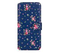 32nd Floreale Series 2.0 - Custodia a Portafoglio in Pelle PU per Nokia X10 & X20, Case Realizzato in Pelle Sintetica con Diversi Comparti e Chiusura Magnetica - Vintage Rosa Blu