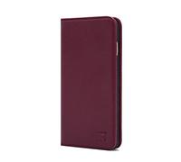 32nd Serie Classica - Custodia a Portafoglio in Pelle Vera per Apple iPhone 7, 8, SE (2020) & SE (2022), Case in Pelle con Diversi Comparti, Chiusura Magnetica e Supporto Integrato - Borgogna