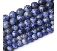 32PCS 12MM perline di sodalite naturale rotonde sciolte perline di pietra per la creazione di gioielli fai da te braccialetto 15 pollici Gu-k7779