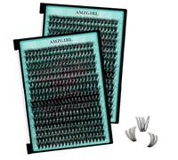 32Pcs Ciglia Finte Ciuffetti 60D Extension Cigliai D Curl individuali Ciglia Finte fai da te Extension Ciglia Ciuffetti Ciglia Finte invisibili ultra sottili(Mix10-16mm)