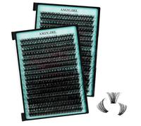 32Pcs Ciglia Finte Ciuffetti 80D, Extension Cigliai D Curl individuali Ciglia Finte fai da te Extension Ciglia Ciuffetti Ciglia Finte invisibili ultra sottili(Mix10-16mm)