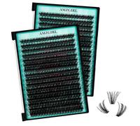 32Pcs Ciglia Finte Ciuffetti 90D, Extension Ciglia D Curl individuali Ciglia Finte fai da te Extension Ciglia Ciuffetti Ciglia Finte invisibili ultra sottili (Mix10-16mm)