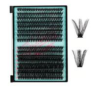 32Pcs Ciglia Finte Ciuffettii 70D 90D, Extension Ciglia D Curl individuali Ciglia Finte fai da te Extension Ciglia Ciuffetti Ciglia Finte invisibili ultra sottili (Mix10-16mm)