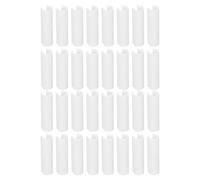 32Pcs Greenhouse Pipe Clamp PVC Multifunctional Reusable Pool Cover Clamp for Films Shade Cloths (White Small)