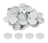 32Pcs Tappi di Chiusura Rotondi in Nylon Grigio Chiaro 45mm per Insert Cap