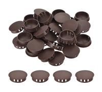 32Pcs Tappi di Chiusura Rotondi in Nylon Marrone 45mm per Insert Cap