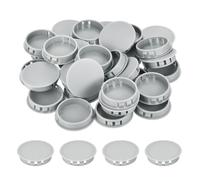 32Pcs Tappi di Plastica Nylon Grigio Chiaro 40mm per Fori Rotondi