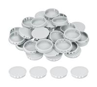 32Pcs tappi di plastica rotondi grigi per chiusura fori da 60mm