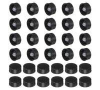 32Pcs Tappi in Resina Fenolica 24mm con Guarnizione per Poly Seal Nero