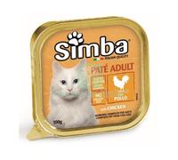 32PZ MONGE SIMBA GATTO GR.100 PATE VSC POLLO: