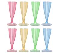 32x Bicchiere da Champagne Plastica Flute Riutilizzabile Calice Spumante 130 ML