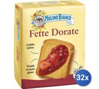 32x Multipack Mulino Bianco 36 Fette Dorate 315 Gr