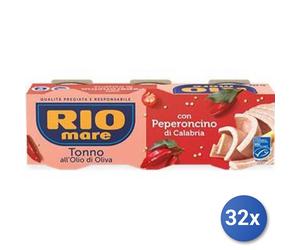 32x Multipack Rio Mare Tonno sotto olio di oliva 3x65 gr piccante