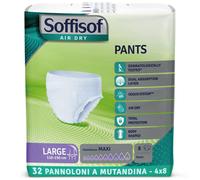 32x Soffisof Pants Maxi M e L - Pannoloni Anziani a Mutandina - Cartone Scorta