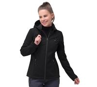 33,000ft Giacca da donna in softshell impermeabile e antivento, giacca tecnica traspirante, leggera, per mezze stagioni, con cappuccio, giacca da ciclismo, antivento per corsa, ciclismo, escursionismo
