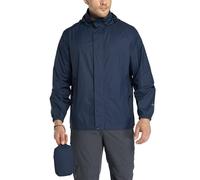 33,000ft Giacca impermeabile da uomo, leggera, impermeabile, pieghevole, con cappuccio, per bicicletta, pioggia, antivento, campeggio, attività all'aperto, Blu mare, M