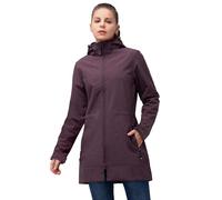 33,000ft - Giacca in softshell da donna, lunga, mezza stagione, impermeabile, antivento, traspirante, con cappuccio rimovibile, per escursioni, attività all'aria aperta, 3XL