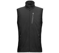 33,000ft Gilet leggero softshell da uomo, impermeabile, antivento, traspirante, senza maniche, per ciclismo, corsa, escursionismo, golf, lavoro, Nero , XXL