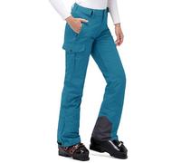 33,000ft Pantaloni da sci da donna, impermeabili, antivento, in softshell, con calda imbottitura, per escursionismo, Blu pavone, M