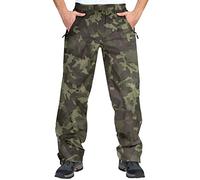 33,000ft Pantaloni impermeabili da uomo, leggeri, impermeabili, antivento, per escursioni, campeggio, golf, Mimetico da caccia, XX-Large Breve