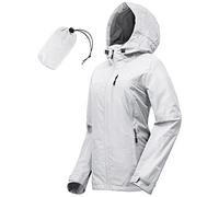 33,000ft Rain Jacket Women, impermeabile leggero con cappuccio Packable Breathable Coat ideale per la corsa e l'escursionismo