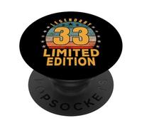33° compleanno edizione limitata Legendary Vintage Retro PopSockets PopGrip Adesivo