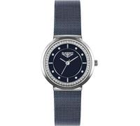 33 ELEMENT Orologio da polso analogico al quarzo con vetro zaffiro, cassa e cinturino in acciaio inox, 30 WR, Blu, Moderno