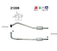 33 KW 45 CV CATALIZZATORE PER Opel Corsa B S93 1.2i