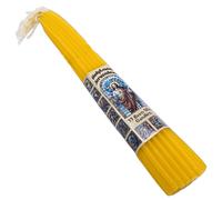 33 pezzi candele di cera d'api sacra chiesa giallo miele Gerusalemme Gesù Cri...