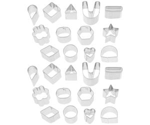 33 Pezzi Formine per Biscotti Creative, Rotonde e Goccia | Facili da Sformare, Finitura Antiaderente, per Torte e Marshmallow, Adatte a Laboratori e Progetti Fai da Te