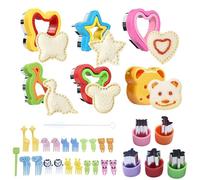 33 Pezzi Tagliabiscotti per Bambini, Formine Biscotti Stampi in Acciaio Inox, Taglierine per Sandwich, per Bambini DIY Decorazioni Dolci