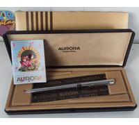 330 PENNA A SFERA CROMATA SATINATA MPS11 AURORA PENNA VINTAGE ANNI 80 MARCO POLO