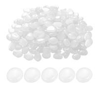 330 PzPietre da Giardino Luminose, Pietre Luminose da Giardino Decorative, Ciottoli Fosforescenti, Sassolini Decorativi per Vasi, Pietre Decorative per Vasi, Decorazioni per Acquario(Bianchi)