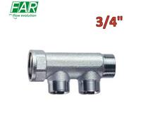 3300 - Collettore 3/4'' M-F 2 vie componibile interasse 36 mm - FAR