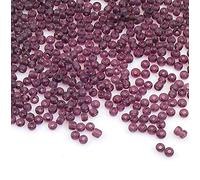 3300 perline rocailles in vetro da 3 mm, 8/0, 14 colori trasparenti a scelta, colore: ametista