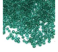 3300 perline rocailles in vetro da 3 mm, 8/0, 14 colori trasparenti a scelta, colore: verde zircone