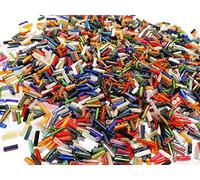 3300 - Tubicini di vetro da 6 mm, per gioielli fai da te (colori misti)